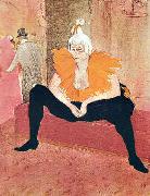  Henri  Toulouse-Lautrec Seated Clown oil painting artist